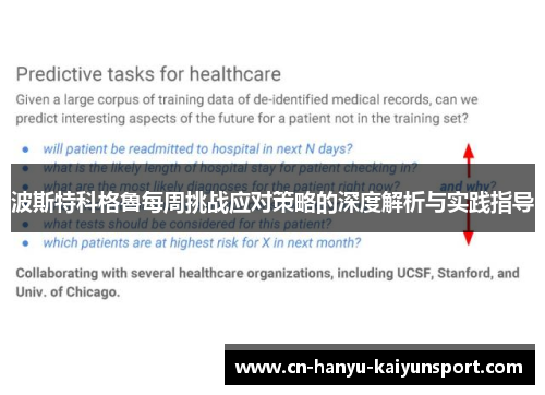 波斯特科格魯每周挑战应对策略的深度解析与实践指导